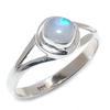 Natural Rainbow Moonstone Gemstone 925 Solid Sterling Silver Gift Ring S.8 w3I66