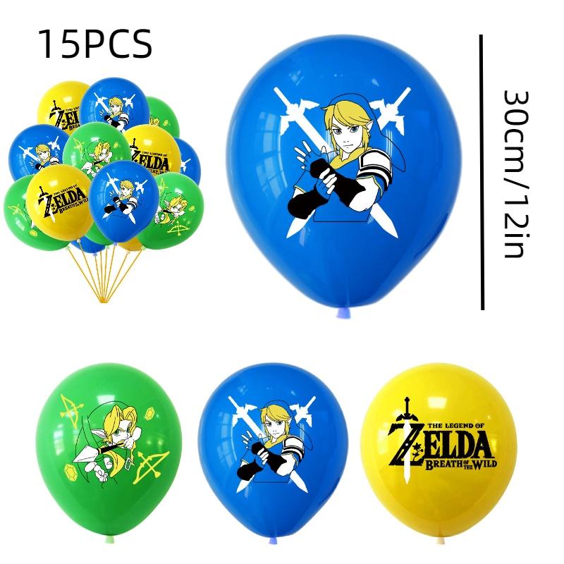Legend Of Zelda Game Theme Balloon Banner Cake Toppers Set Party Decorations