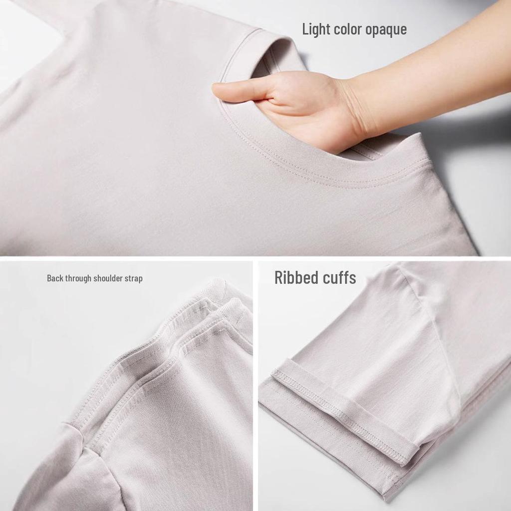 Unisex Loose-Fit Cotton T-Shirt - Summer Style, Solid Color, Short Sleeve