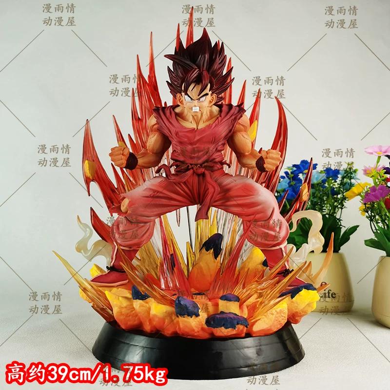 

Dragon Ball Son Goku Kaio-Ken Red Aura CS GK Action Figure 39cm Collectible Anime Model Desktop Decor For Otaku Fans белый