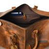 Leather Weekender Bag: Full-Grain Duffle, Groom Gift