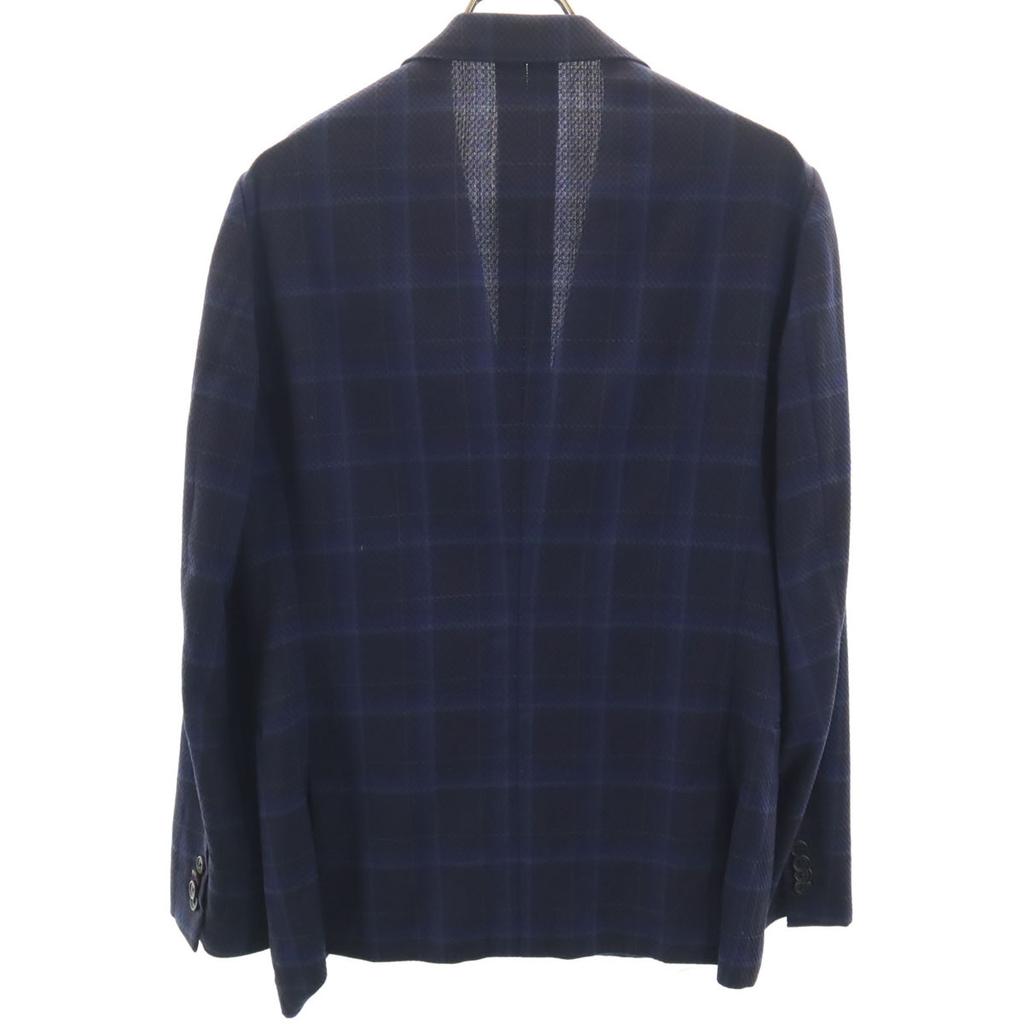 Paul Smith made in Japan Check Pattern tailored jacket M Navy Ancon Men's Used