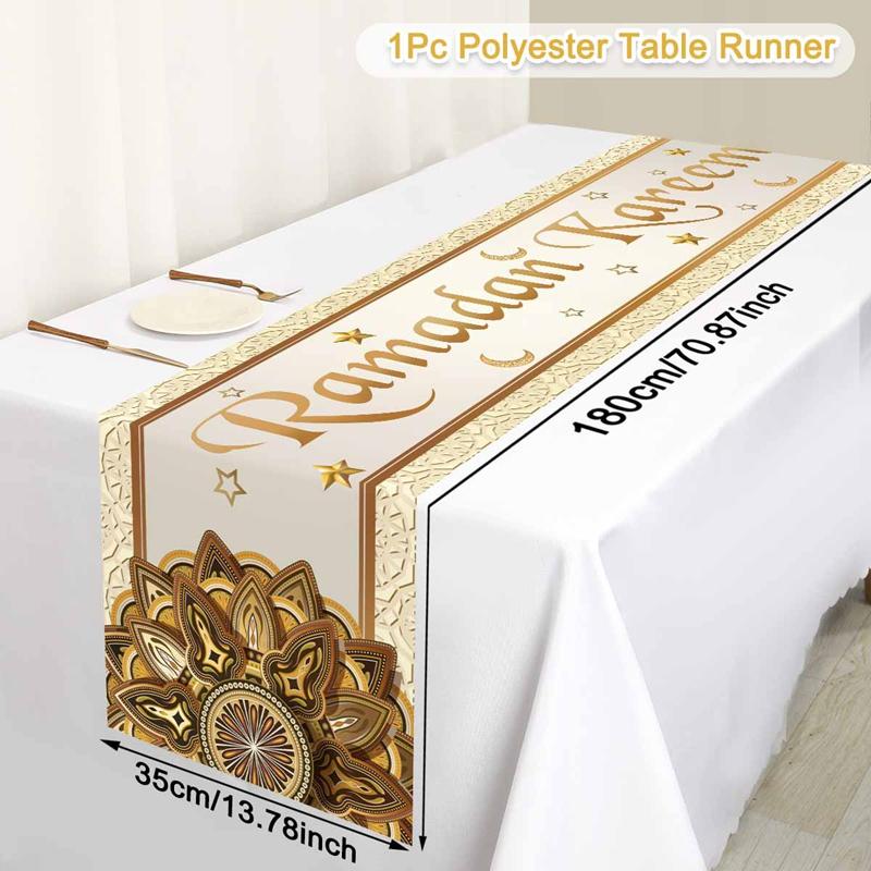 Ramadan Decor Tablecloth EID Mubarak Decor For Home 2025 Ramadan Kareem Islamic Muslim Party Eid Al Adha Gifts Happy Eid Al Fitr