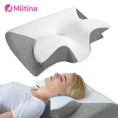 Memory Foam Kissen Schmetterlingsform Entspannend Rebound Komfort Memory Schlaf Zervikales Orthopädisches Nackenkissen Massagebettkissen