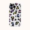 Colorful Leopard Spots Phone Case for IPhone 17AIR 16E 16 15 14 13 12 11 17 Pro Max Plus Double-layer Back Cover