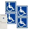 4pcs Disabled ADA Sign Disability Mobility Parking Car Sticker PVC Decal For Bus Auto Home Hospital Public Areas Parking
