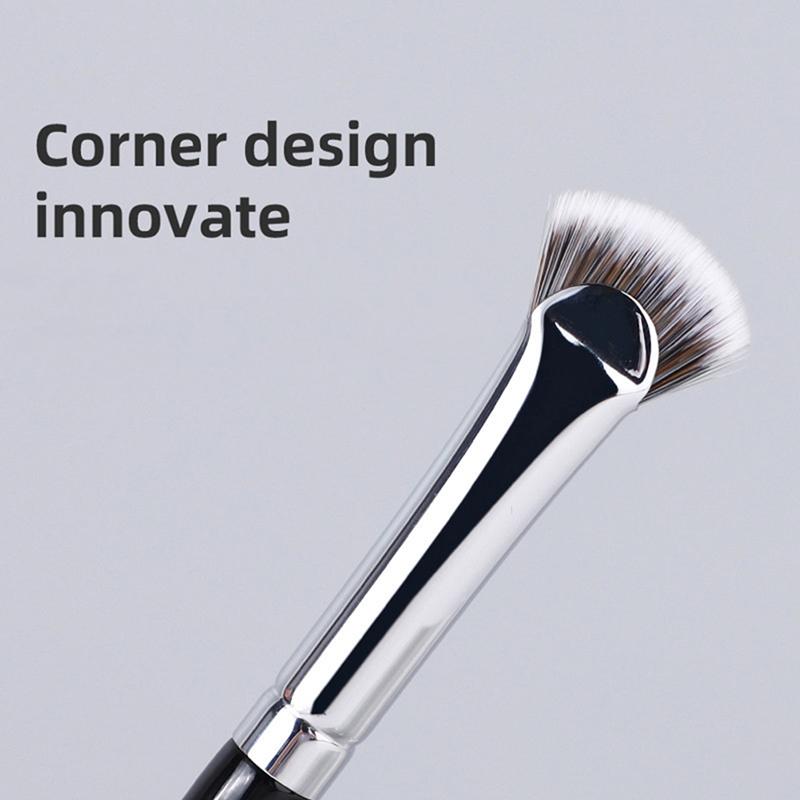 1Pc Fan Shaped Eyelash Brush Soft No Shedding Lash Makeup Tool For Mascara And Powder Smudge