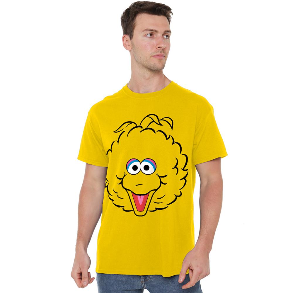 Sesame Street Unisex Adult Big Bird Full Face T-Shirt