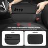 For Jeep Three Port Car Seat Gap Storage Box Leather Gap Filling Organizer Cherokee Patriot Liberty Wrangler JK JL Commander