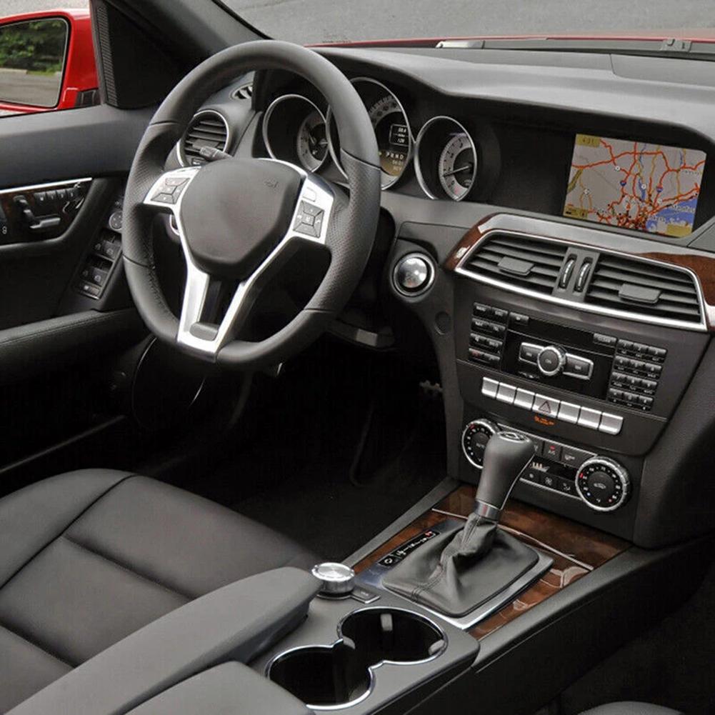 Lenkrad Silber Dekorleiste Zierleiste Für Benz C-KLASSE W204 C63 Für Benz Für E-KLASSE W212 Für E 63 Für Benz