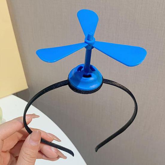 Spoof Headband Windmill Decoration Men Women Hair Hoop Elastic Funny Hair Accessory for Daily Party Wear