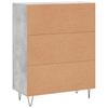 Sideboard Concrete Grey 69.5 x 34 x 90 cm Particleboard