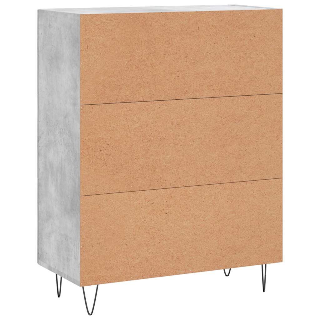 Sideboard Concrete Grey 69.5 x 34 x 90 cm Particleboard