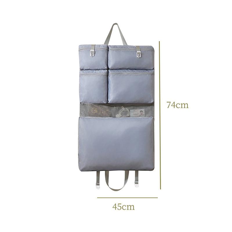 

Foldable Organizer Hanging Bag For Travel, Storage Hanging Bags With Pockets - Daily Clothes Sorting Storage, Multi-Compartment A1
