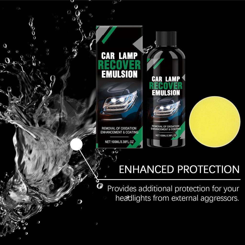 Car Lamp Recover Emulsion;Polishing Care Agent; Car Headlight Polishing(100ml)