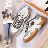 ins tide Korean version of dad shoes girl 2025 spring new student platform muffin sports shoes contrasting color lace-up casual shoes