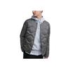 Uniqlo Solid Color Round Neck Down Jacket Men Outerwear Mist-Gray 462984-05