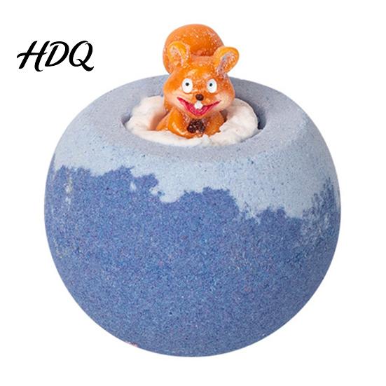 Essential Oils Fizzies Balls 1/7Pcs 100G Kids Bath Bombs with Toy Inside Plants Extract Relaxing Balls Dry Skin Moisturizing Shower Salt Ball