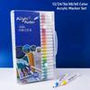 Acrylic Markers Set 60/48/36/24/12 Color Children Painting Coloring Pen Brushes Waterproof Diy Rock Art Drawing School Supplies