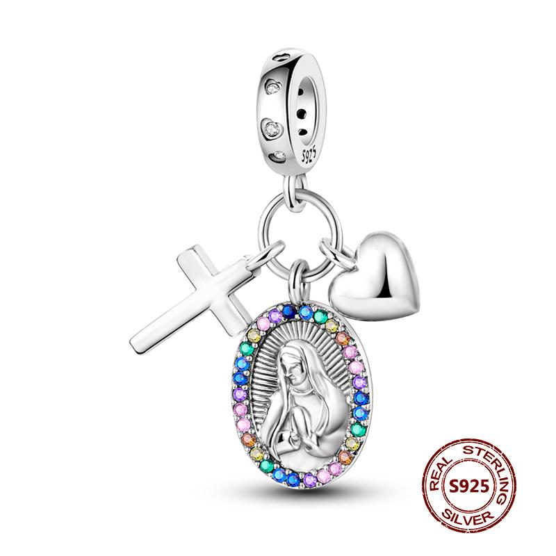 Copper Luminous Fireflyzircon Colorful Butterfly Sunflower Cat Dog Charms Beads Fit Diy Bracelets Jewelry Gift