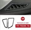 Carbon Fiber Center Console Sticker for BMW 7 Series F01 F02 Interior Modification 730 740 750li