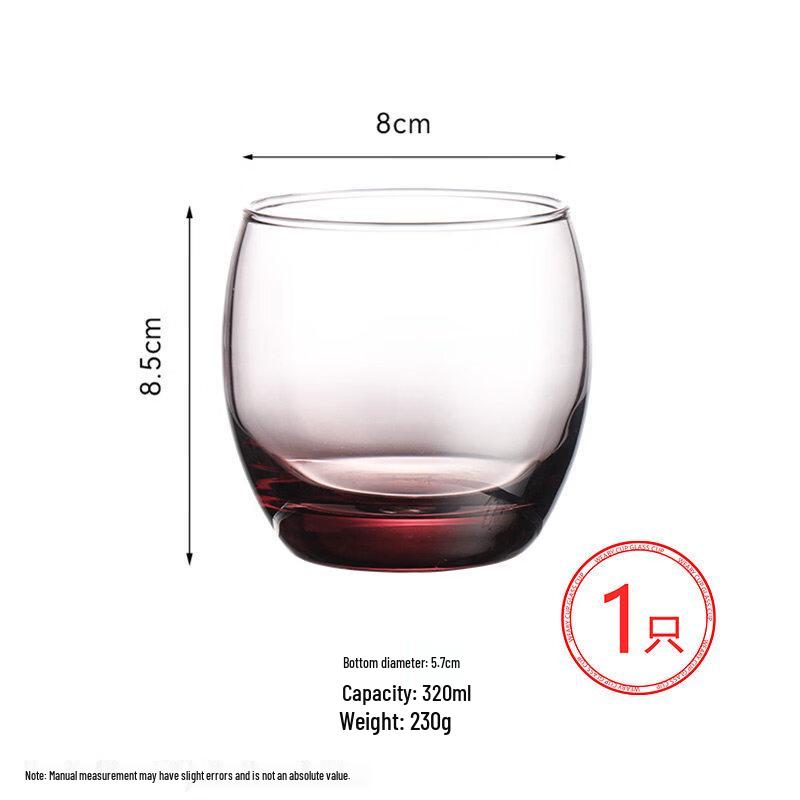 Transparent Glass Mouthwash Cup