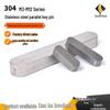 304 Stainless Steel Parallel Key Pins, Round Corner Type A, Square Keys GB1096 Standard M3-M12