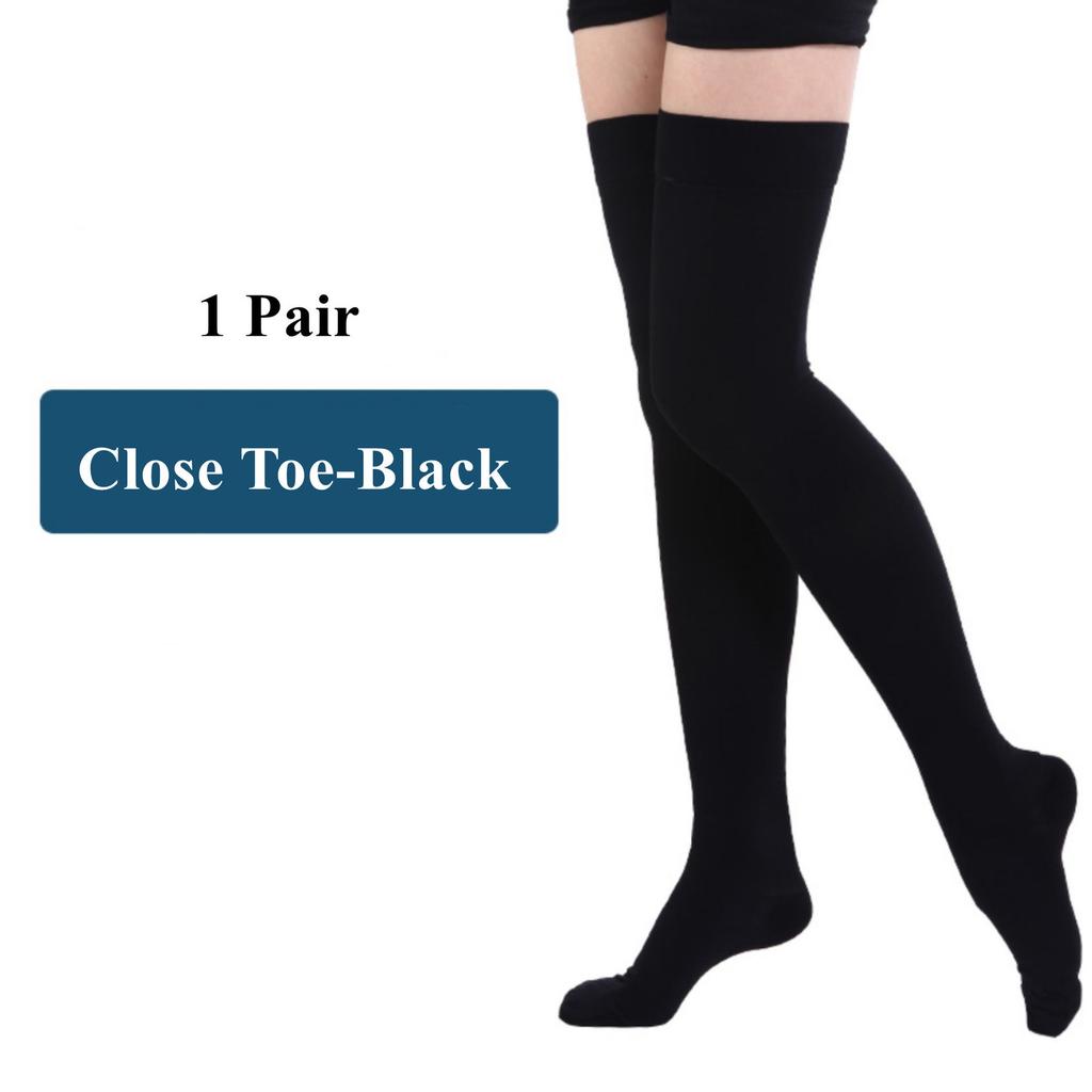 2Pcs S-2XL Medical Compression Stockings 20-30mmHg Varicose Veins Support Graduated Elastic Nursing Socks