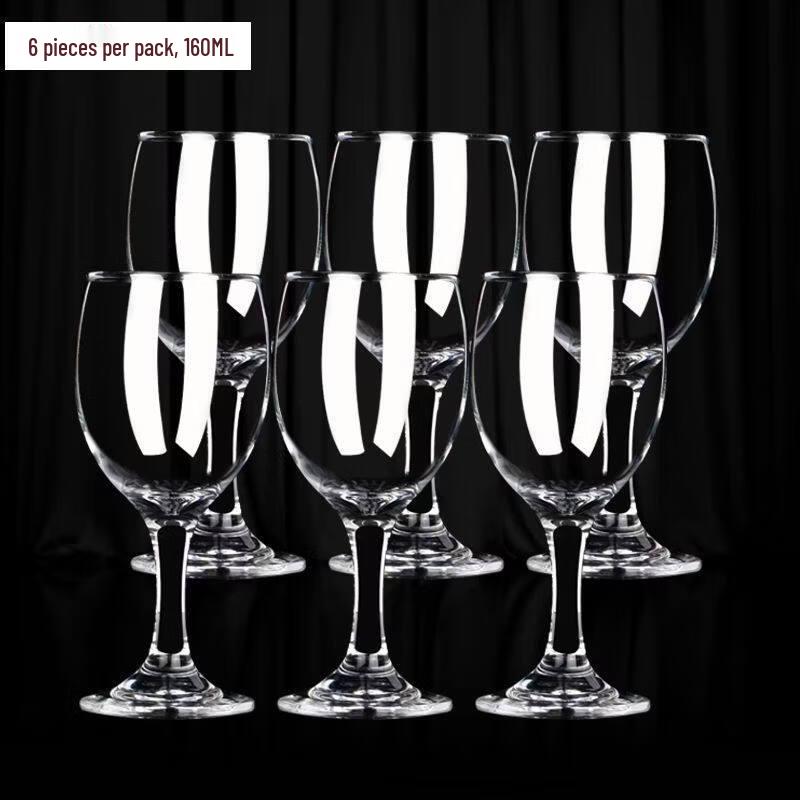 ZISIZ Thickened Glass Red Wine Glass Set of 6