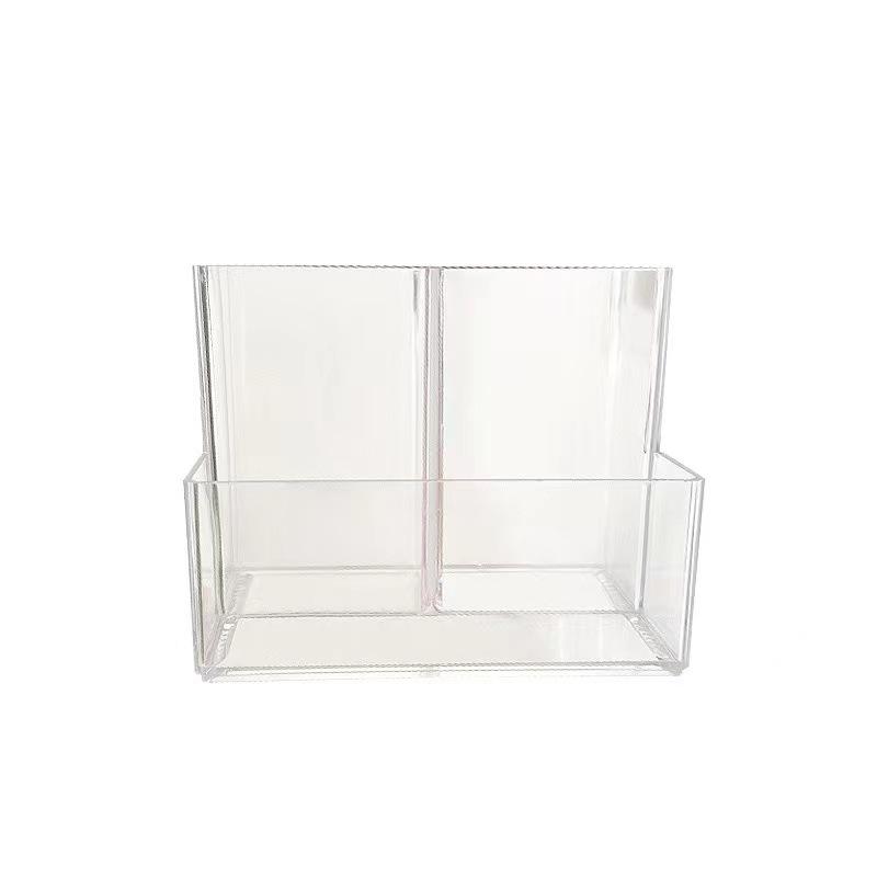 

Квадратный акриловый прозрачный держатель для ручек, простой пенал для хранения, контейнер для хранения подставок для ручек для студентов transparent