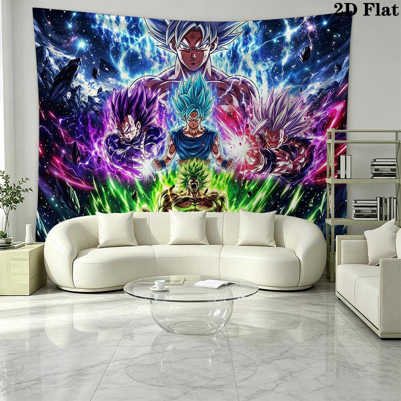 DRAGONBall Wall Tapestry Aesthetic Wall Hanging Printed Fabric Blanket Decorative Tapestries for Bedroom Living Room Home Decor
