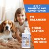 4-in-1 Beruhigendes Hundeshampoo - Reinigt, Pflegt, Glättet, Spendet Feuchtigkeit Mit Lavendel Kamille - Tierfreundliche Formel 300ml