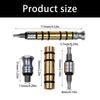 Detail Repair Tap Down Pen with Metal Body and Three Contact Heads for Vehicle Panel Finishing, Storage and Routine Workshop Use Carry