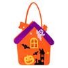 Decorative Festival Display Props Halloween Felt Trick or Treat Bags, Cartoon Owl Bat Devil Pumpkin Kids Theme Party Souvenir Pouches Handheld