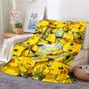 1pc Pikachu Blanket Lightweight Flannel Blanket Throw Blanket For Sofa, Bed, Travel, Camping, Livingroom, Office, Couch