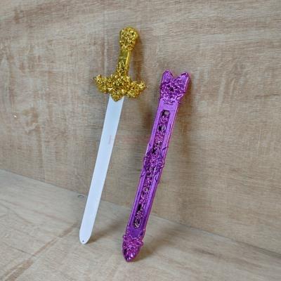 children s sword Plastic Sword Stage performance weapons Shangfang Sword Children s Toy Gold Green Blue Red