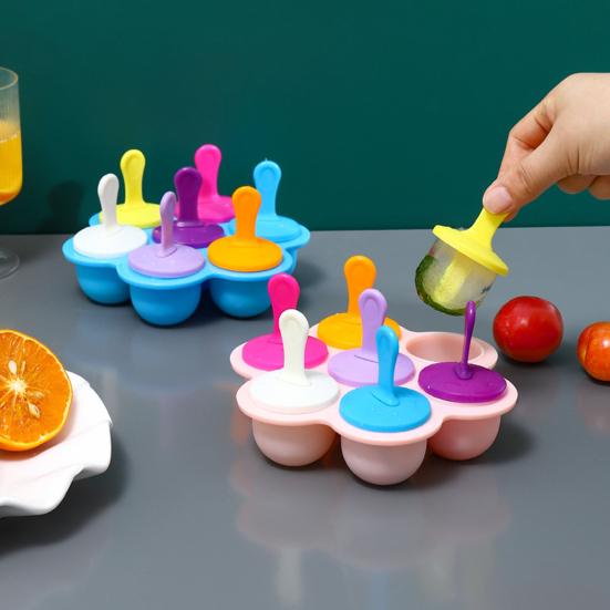 Eisform mit Deckel, lebensmittelechter Kunststoff, Pinguinform, effiziente Eismaschine, einfaches Entnehmen, gefriergeeignet, Küchen- und Barzubehör