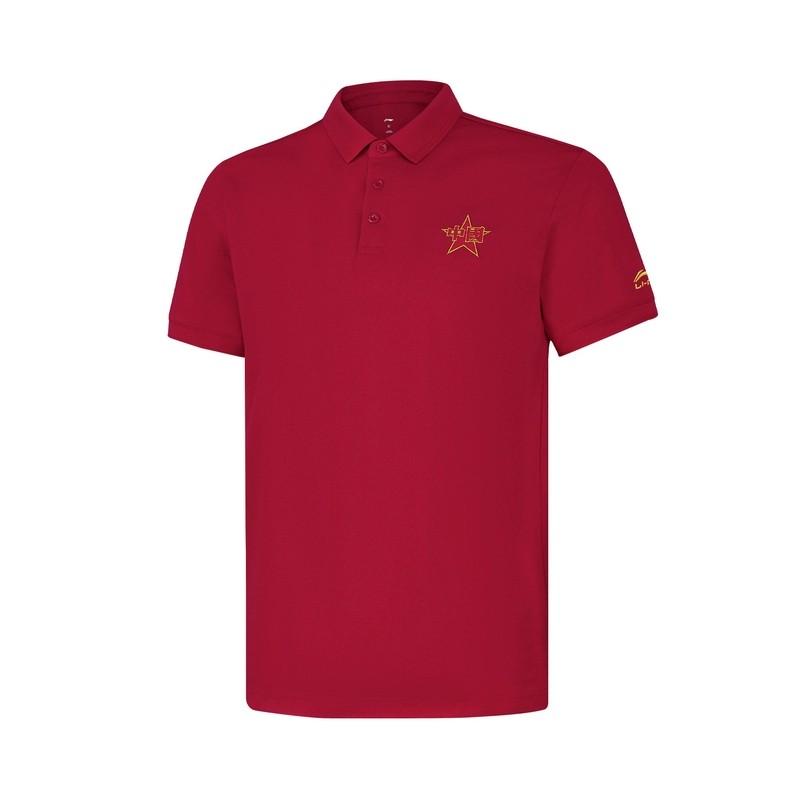 Li-Ning Летняя спортивная серия Универсальная удобная рубашка-поло Мужские топы APLU951-3 S