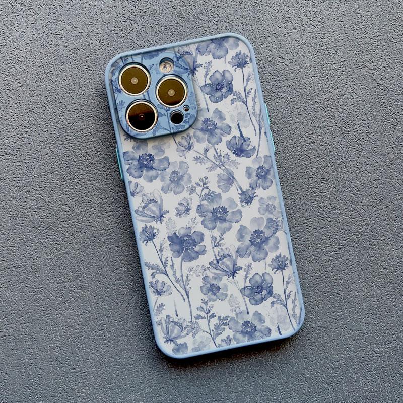 Akvarell Blomst Plante Telefondeksel For iPhone 12 13 Pro Max Mini 16 15 11 Pro Max XR XS X 14 7 8 Plus SE2 Støtsikkert Bakdeksel