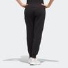 Adidas Originals Trefoil Logo Print Solid Color Cuffed Sports Pants Women Bottoms Black HI4908