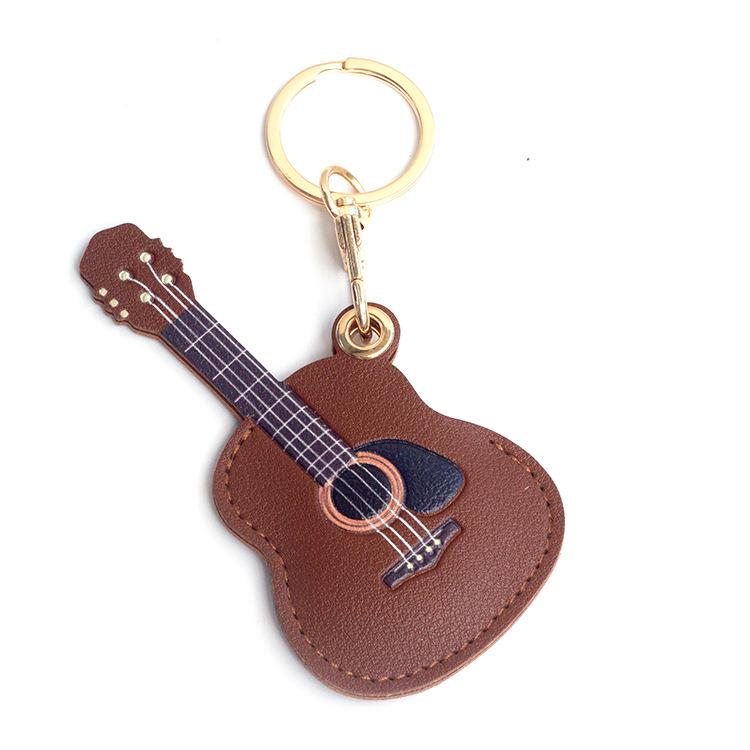 Gitarr Nyckelring Kortinnehavare & Presentfodral Tillbehör