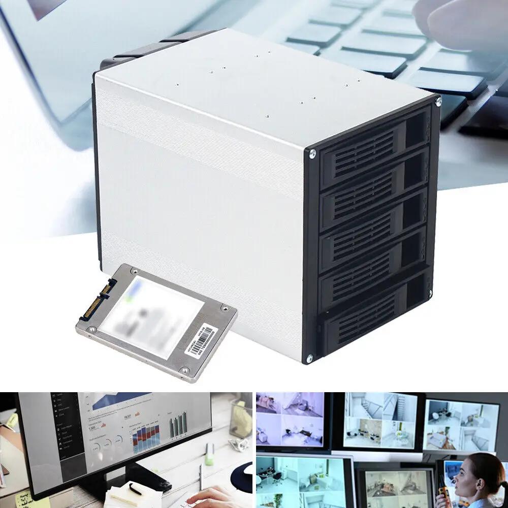 5-секционный корпус для HDD с функцией Hot Swap – 5x SATA 3.5 /2.5  SAS HDD, 3 x 5.25  отсека United States