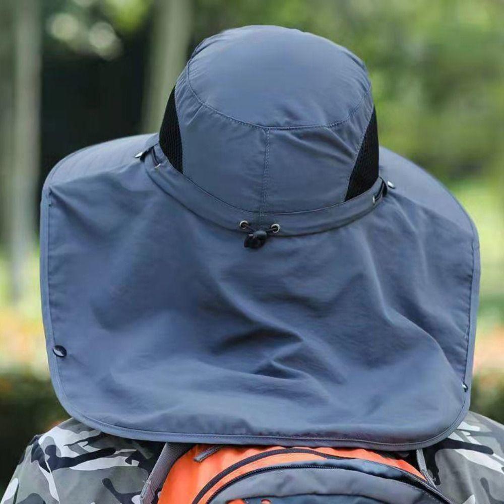 Neck Flap Fishing Hat Big Eave Sun Hats Fisherman Hat Bucket Hat  Hiking