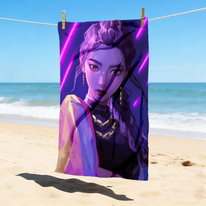 Neon Dreams Stylish Digital Printing Beach Towel Quick Drying Absorbent Blanket For Beach Pool Gym Travel Christmas Gift C9211258