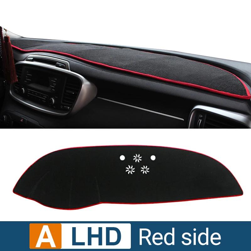 Car Dashboard Cover Avoid Light Pad Sun Shade Anti-UV Carpets Non-Slip Mats For Kia Sorento 3 UM 2015 2016 2017 2018 2019 2020