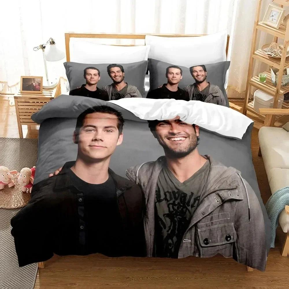 Luxury New 3D Print Teen Wolf Bedding Set TV Series Quilt Cover Pillowcases Twin Full Queen King Duvet Cover Sets Home Textile