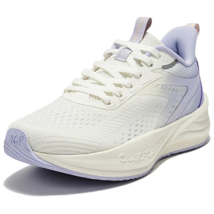 361 Abrasion Resistant Breathable Low top Casual Running Shoes Women's White Purple 682522206-1