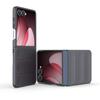 For Samsung Galaxy Z Flip 7 Case Anti-Slip Anti-Fingerprint Shockproof PC Hard Raised Lips Protection Foldable Phone Back Cover
