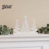 Abstract Christmas Tree Sculpture 3D Printed Figurine Modern Minimalist Xmas High-end Decor with Star Topper for Home Office Holiday Party