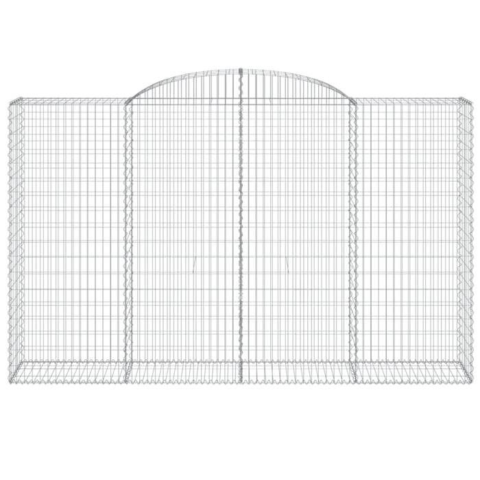 VidaXL Panier de Gabion, Cage à Gabion, Mur de Gabion, Panier à Pierre, Gabion pour Pierre Jardin Patio Extérieur, 153519